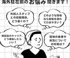 海外駐在への悩みにアドバイスします イメージ1