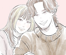 ふんわり優しい鉛筆スケッチ風の似顔絵をお描きします 写真を送るだけでOK♪プレゼントやウェルカムボードに♪