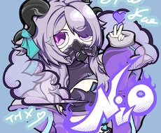 アイコン等に使える1:1比率イラスト描きます イメージ1