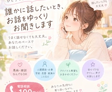 誰かに話したいとき、お話をゆっくりお聞きします イメージ1