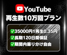 高コスパ｜ YouTube再生数10万回増やします イメージ1