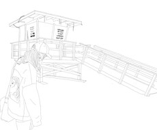 線画で似顔絵を描きます イメージ1