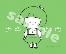 ワンカラーのシンプルな手描き風イラスト制作します イメージ1