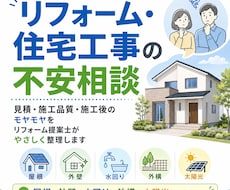 リフォーム・住宅工事の不安を聞きます 見積・施工品質・施工後のモヤモヤを第三者目線で整理します