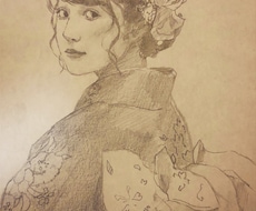 人物画を鉛筆で描きます 写真を元に描かせていただきます