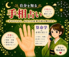 今のあなたを手相で読み解きます 手相には今のあなたが表れます。気になっている事ありませんか。