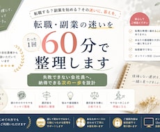 転職・副業の迷いを60分で整理します イメージ1