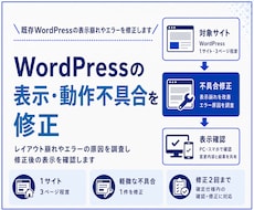 WordPressの表示崩れを修正します イメージ1