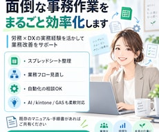 面倒な事務作業をまるごと効率化します イメージ1
