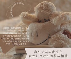 赤ちゃんの夜泣き・寝かしつけのお悩みお聞きします イメージ1