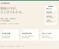 現場の今がひと目でわかる業務アプリを作ります イメージ1
