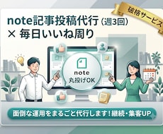 note運用丸投げ！記事投稿＆いいね周りします 【破格】面倒な運用は丸投げOK！集客UPします