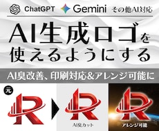 AI生成ロゴデザインを印刷など使えるようにします イメージ1