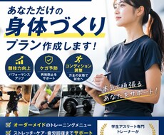 あなただけの身体づくりプラン作成します イメージ1