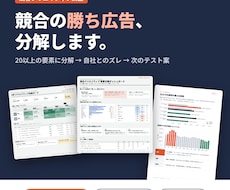 競合の勝ち広告を要素分解し次の訴求を提案します イメージ1