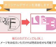 あなたの考えたデザインを形にします イメージ1