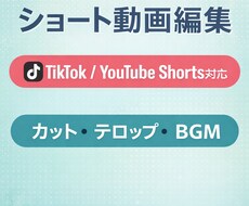 SNS向けショート動画編集を承ります まず1本から対応可能なショート動画編集