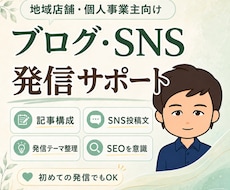 個人事業主向けにブログ構成とSNS文を作ります イメージ1
