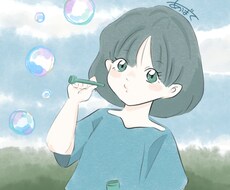 女性向けのやさしい雰囲気のイラスト描きます イメージ1