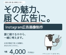店舗向けInstagram広告画像を制作します イメージ1