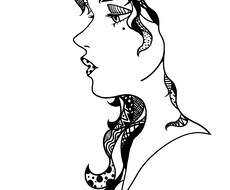モノクロの似顔絵イラストを描きます！ます イメージ1
