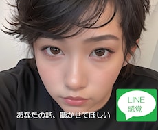 1時間！LINE感覚であなたのお話いっぱい聴きます イメージ1