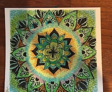 あなただけのオーラ、カラーの曼荼羅アートを描きます イメージ1