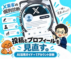 AIでX集客の投稿とプロフィールを改善します Twitter集客ガイド＋1アカウント個別診断