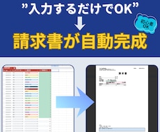 請求書作成を自動化するシート作成をサポートします イメージ1