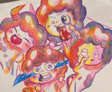 あなたのペットをカラフルなゆるふわイラストにします イメージ1