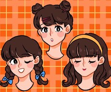 ポップで可愛い似顔絵描きます イメージ1