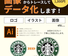 画像→トレースしてAi化・綺麗にデータ化します イメージ1