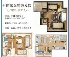 お試し価格★民泊運営者がお洒落な間取り図を作ります 顧客満足度を高めるために！間取り図を導入しませんか？