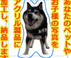 ペットやお子様の写真をアクリル製品に加工します イメージ1