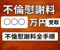 慰謝料○○○万円受取までの実体験を公開します イメージ1