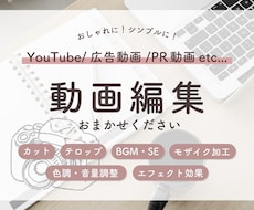 YouTube/広告動画/PR動画の編集承ります おしゃれでシンプルに！デザイナーが細部までご要望にお応え！