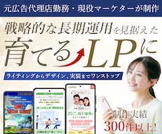 戦略から制作まで｜現役マーケターがLPを制作します PRO認定｜実績300本｜リサーチ・戦略策定から制作まで