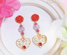お花のハンドメイドイヤリングを作成します イメージ1