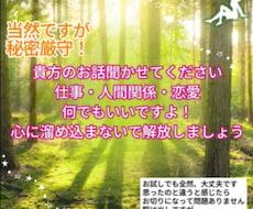 あなたの心の声聞かせてください❢何でもお伺いします イメージ1