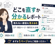 売れない原因を分析レポート化します イメージ1