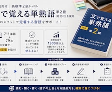 文単使用して英検準２級の1300語インプットします イメージ1