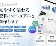 AI×Canvaで資料・マニュアルを作成します 業務資料・手順書を見やすく丁寧に制作します