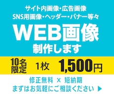 低価格で高品質なバナーを制作します イメージ1