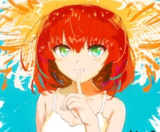 キャラから背景まで！イラスト全般お描きいたします SNS用アイコン・ヘッダー、背景、アートチックな似顔絵など！