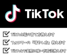 TikTokフォロワーを増やし稼いだ方法教えます イメージ1