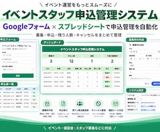 Googleフォームで申込管理を自動化します イメージ1