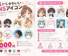 写真からかわいいSNSアイコンを制作します イメージ1