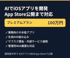 生成AI搭載の業務用iOSアプリを開発します イメージ1