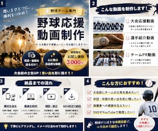 少年野球・中学野球・高校野球の応援動画作ります イメージ1