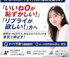 X（旧Twitter）で1ヶ月間、成長支援します 「リプライが欲しい」「いいね0で焦る」人に手動で価値提供!